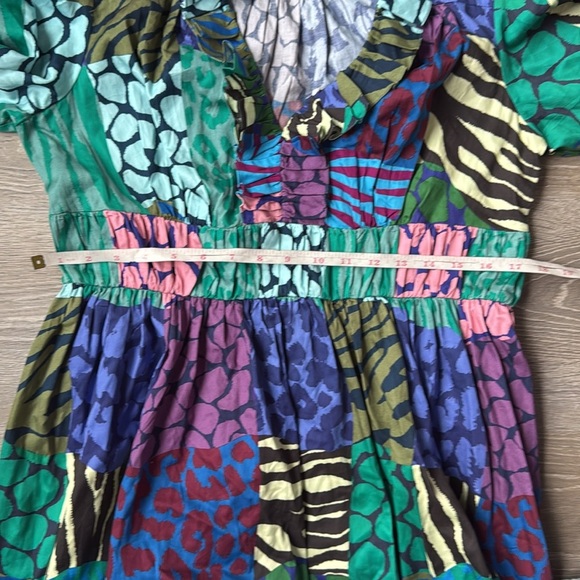 Geisha Designs for Anthropologie Long-Sleeve Printed Maxi Dress Large - Picture 14 of 15